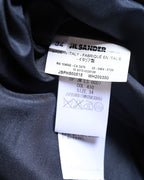 JIL SANDER/ 2015 Shape Designed Wool Shirt Coat Navy