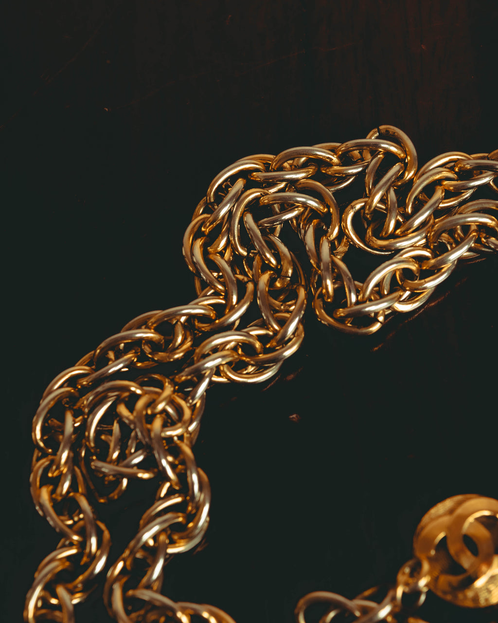 –SPECIAL– "CHANEL" 80's Gripoix Byzantine cross pendant necklace