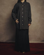 -SPECIAL- “HERMES” 90’s-00’s Windowpane checked sellier button shirt