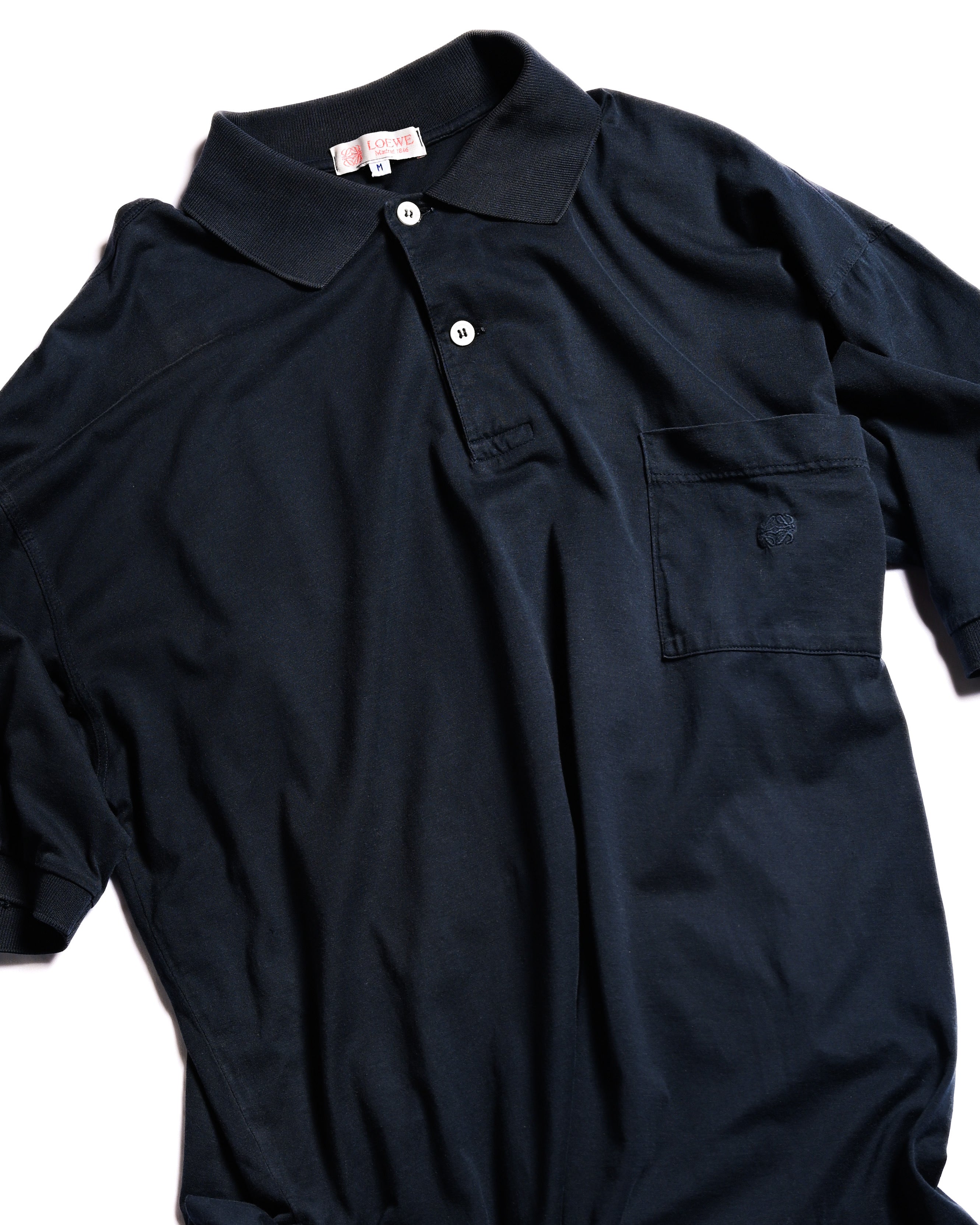 LOEWE/ Anagram Embroidered Short Sleeves Polo Shirt