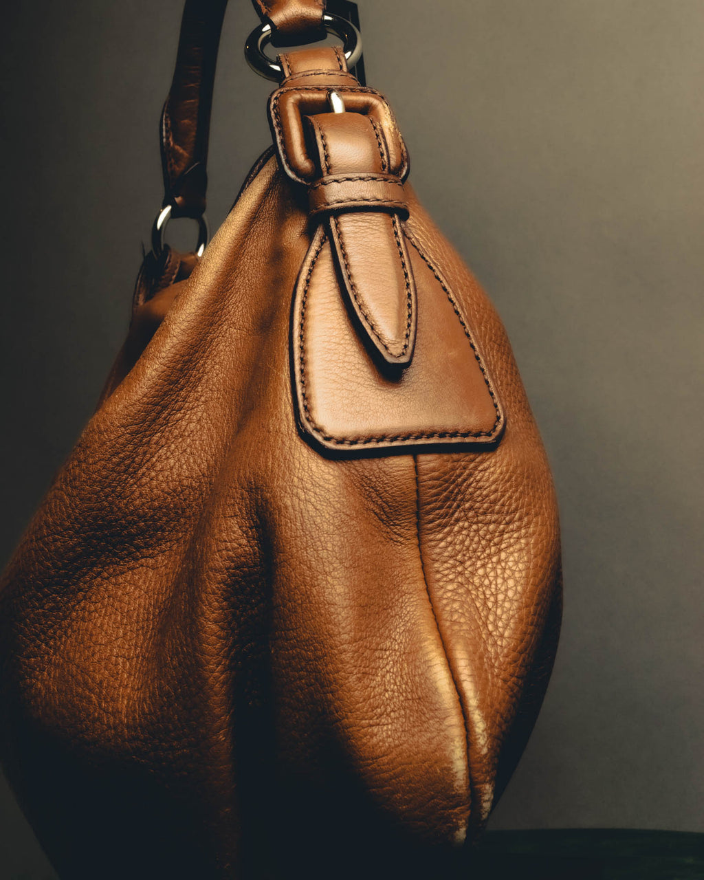 "JIL SANDER" Soft grained leather shoulder bag