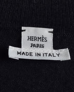 "HERMES" Cashmere silk blend V-neck knit