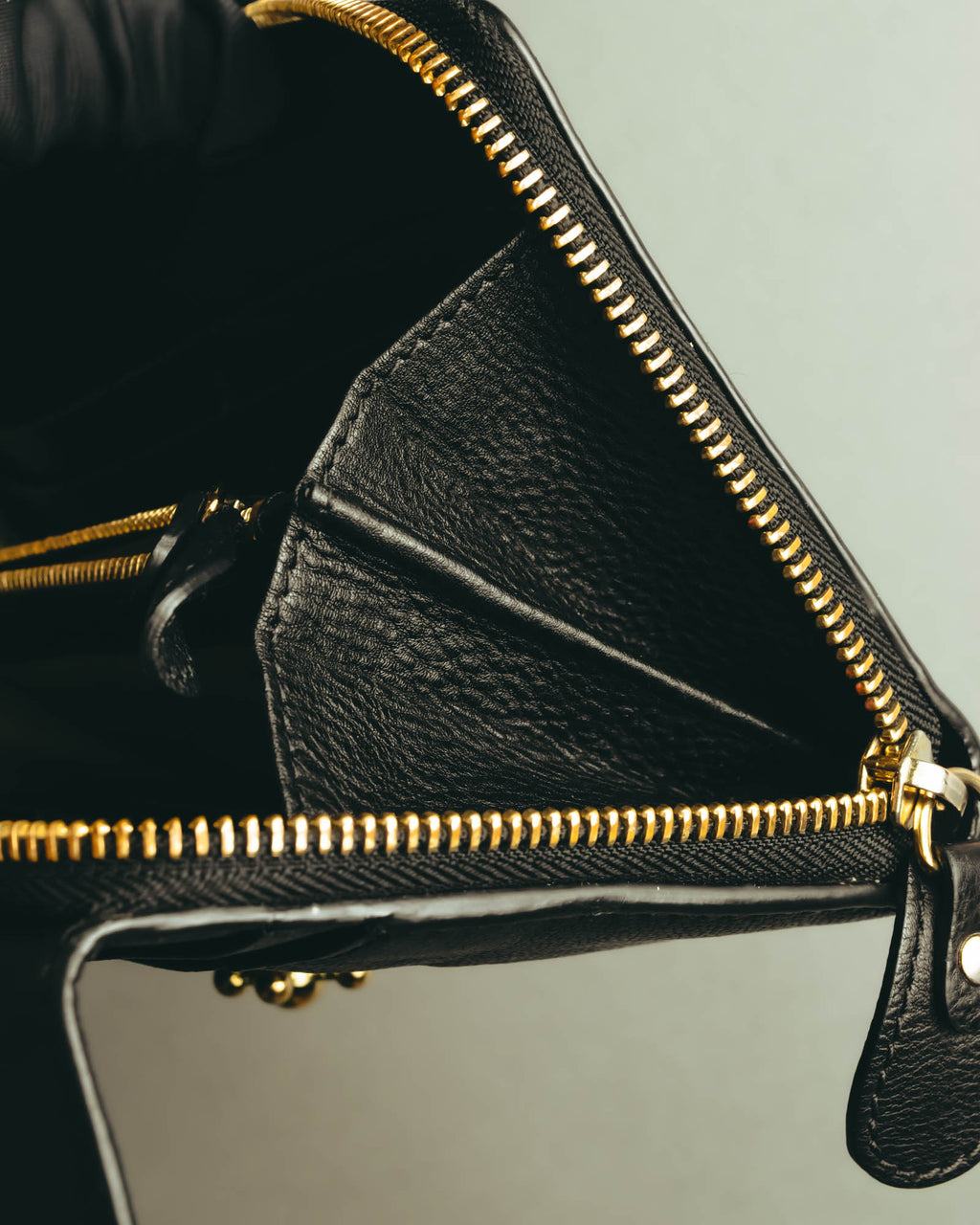 "Chloé" 2010's Black leather long wallet