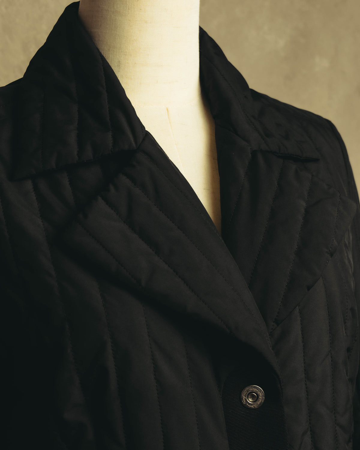 “Salvatore Ferragamo” 00’s-10’s Padded tailored long coat