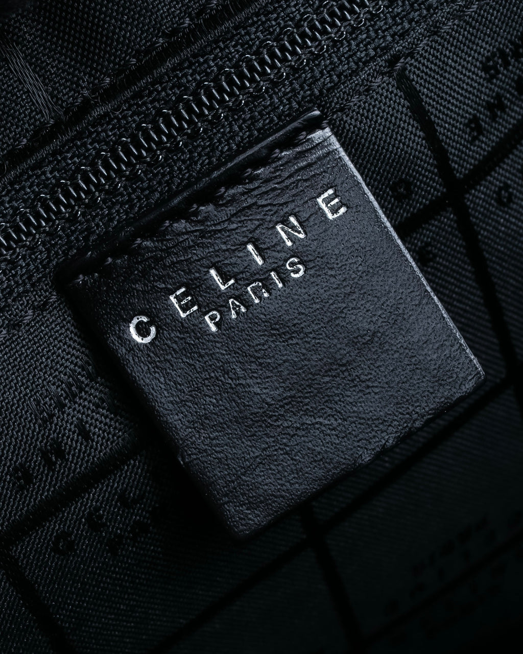 "CELINE" Horizontal form suede one-handle bag