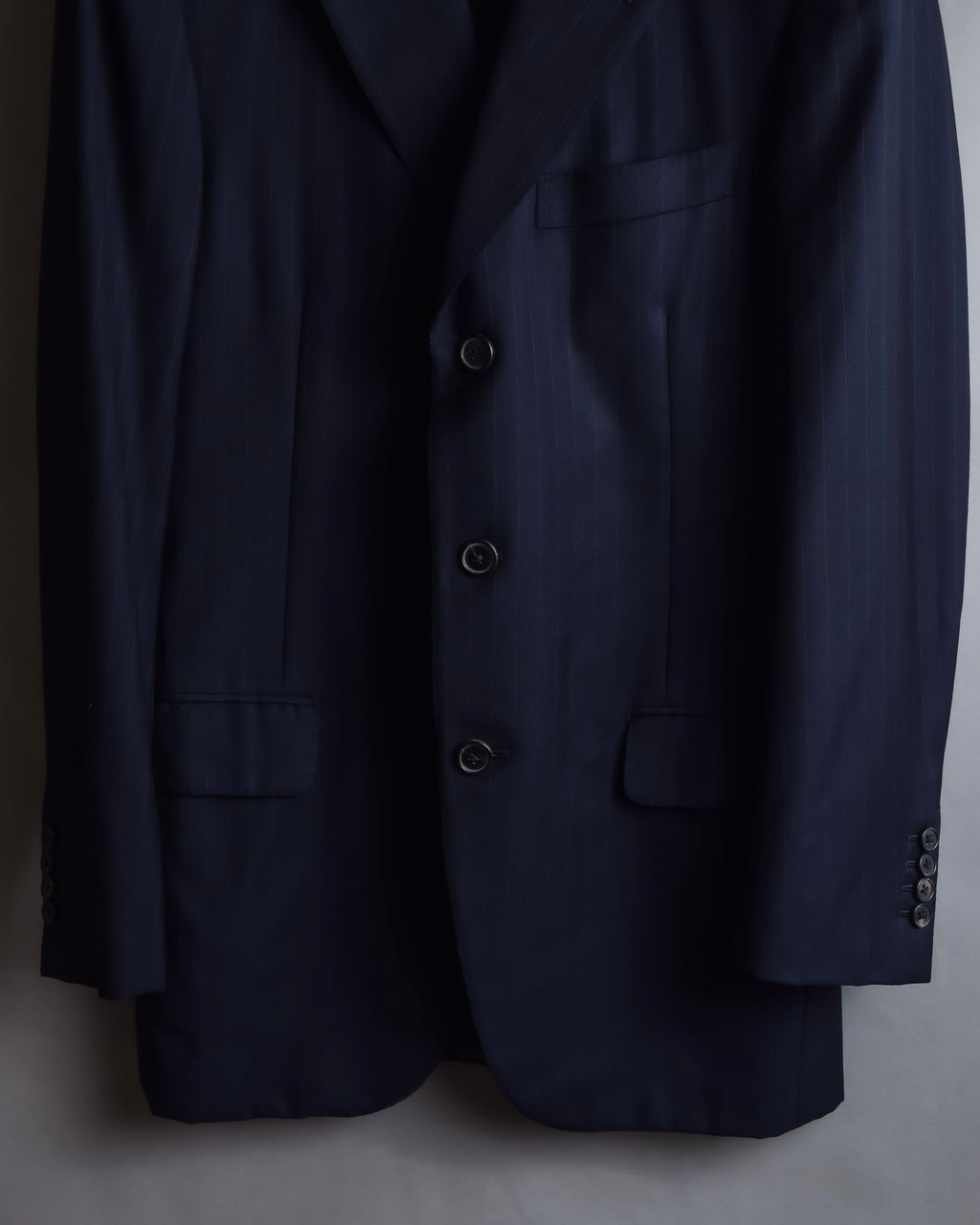 "HERMES" Pinstripe relaxed tailored jacket