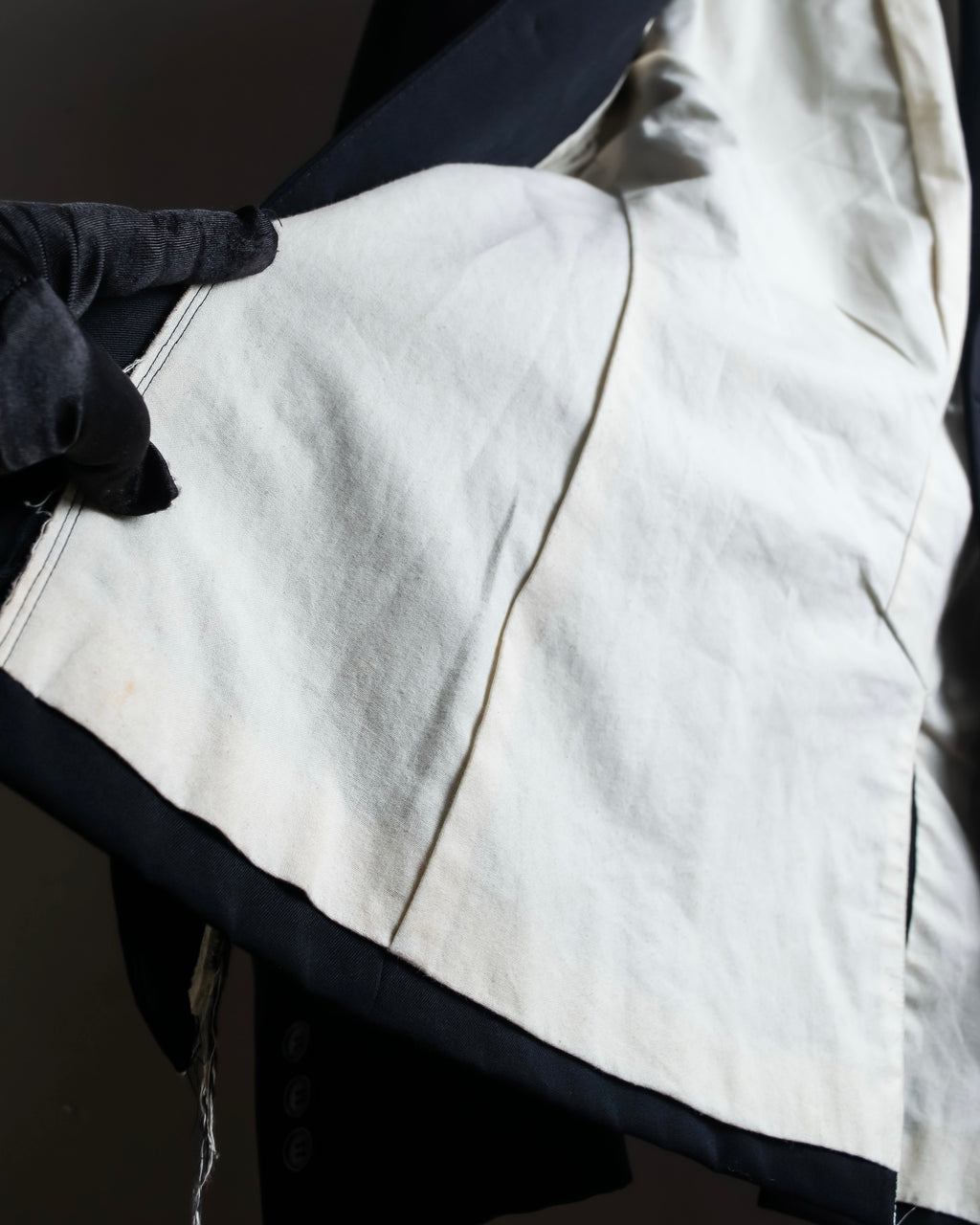 "COMME des GARCONS HOMME PLUS" 17AW Cutting design belted tailored jacket