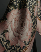"Salvatore Ferragamo" 90's-00's Elegant floral silk scarf