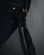 "See By Chloé" 2010s Suede tassel saddle Collins shoulder bag