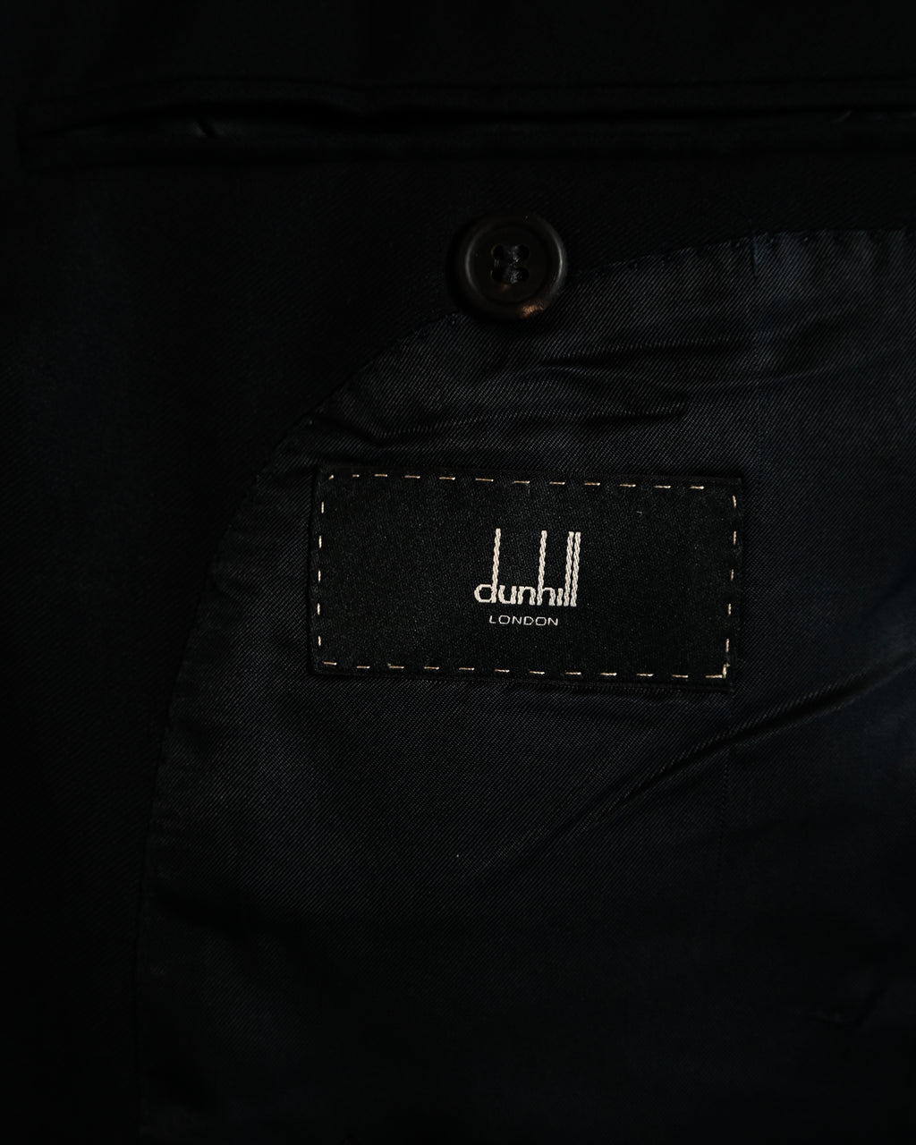 DUNHILL/ Classic Navy Blazer with Checked Lining