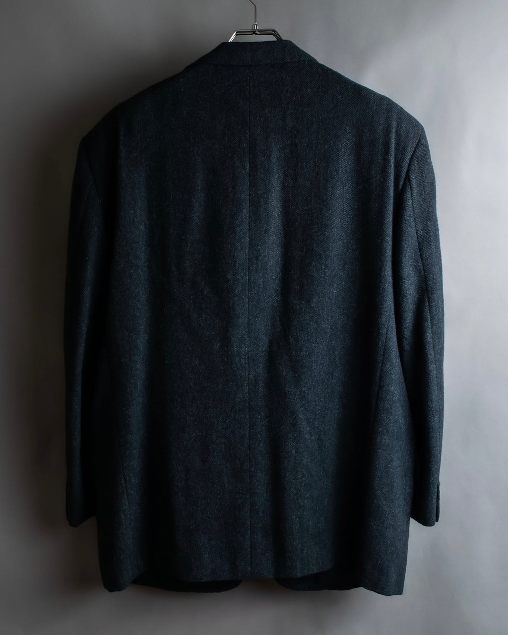 "COMME des GARCONS HOMME DEUX" Box silhouette heather grey tailored jacket