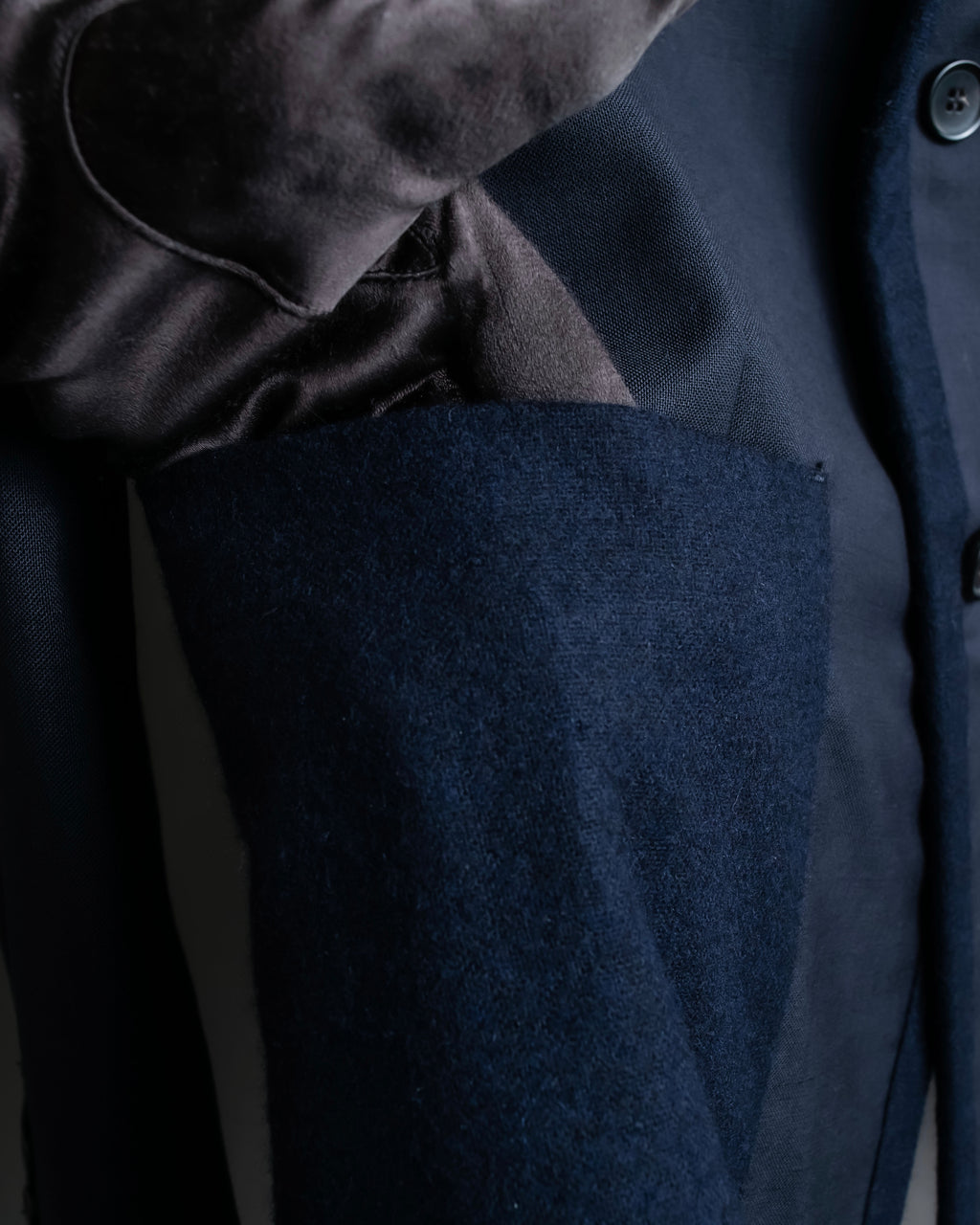 "COMME des GARCONS HOMME DEUX" Different material tailored jacket