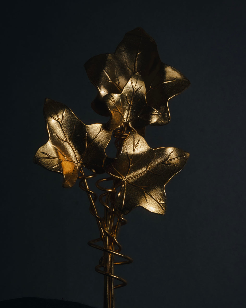 "KENZO" Botanical ivy bouquet brooch