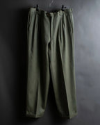 Vintage khaki green wide slacks