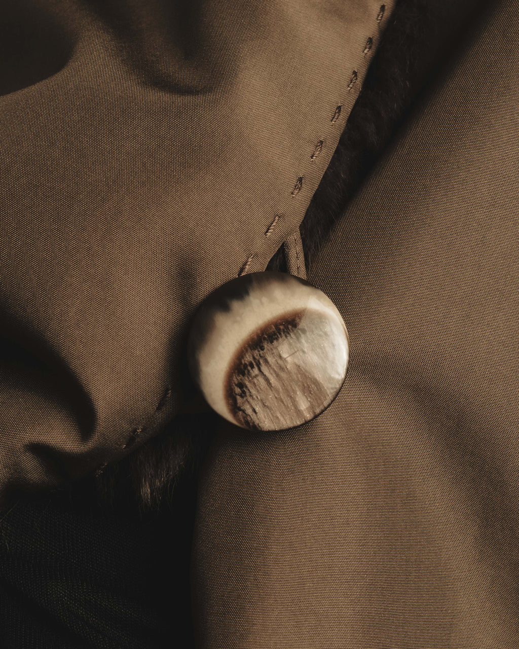 "ROBERTO VALENTINO" Reversible brown fur coat