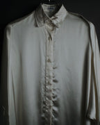 –SPECIAL– "LOEWE" 00’s Satin dolman sleeve destroy edge shirt