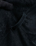 "ISAAC SELLAM" Cut-off design belted leather jacket