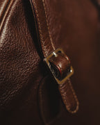 “BALENCIAGA” 80’s rounded dome leather shoulder bag