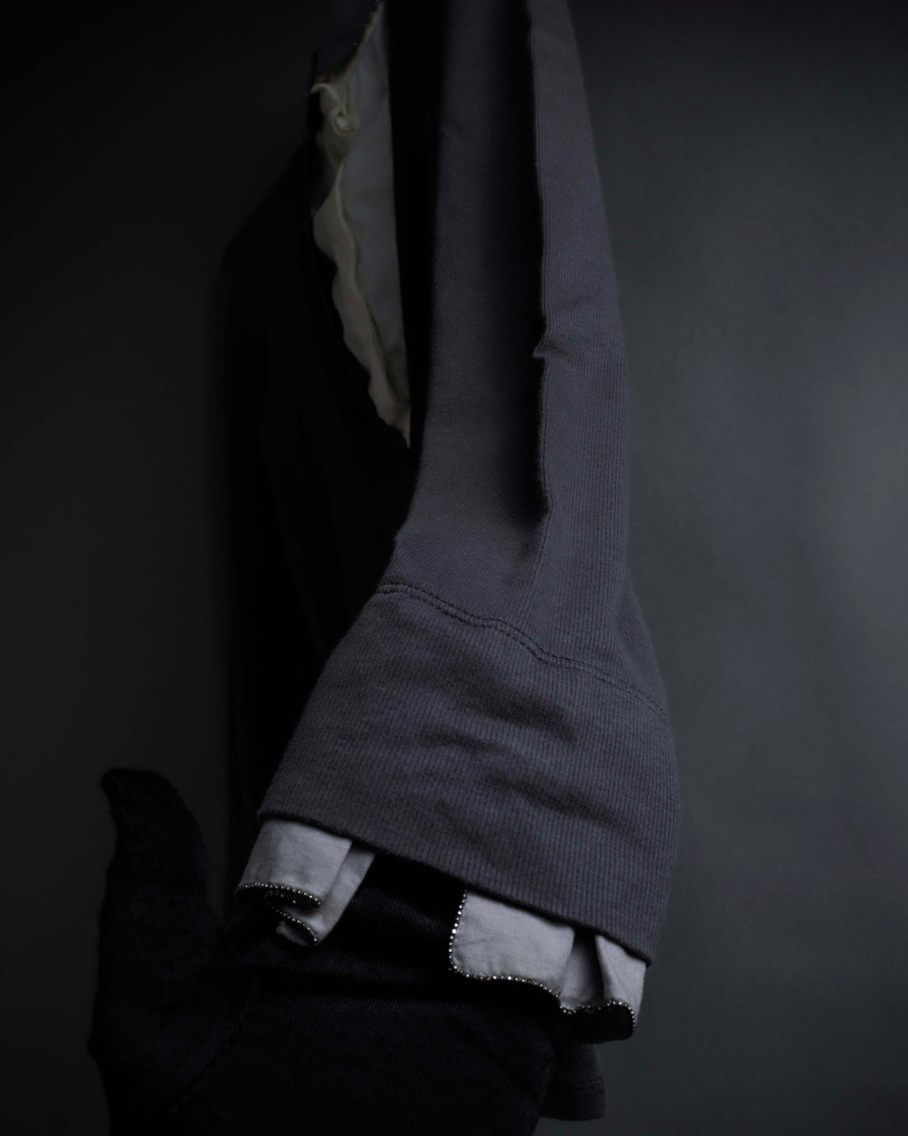 "BRUNELLO CUCINELLI" Layered shirt docking design knit pullover