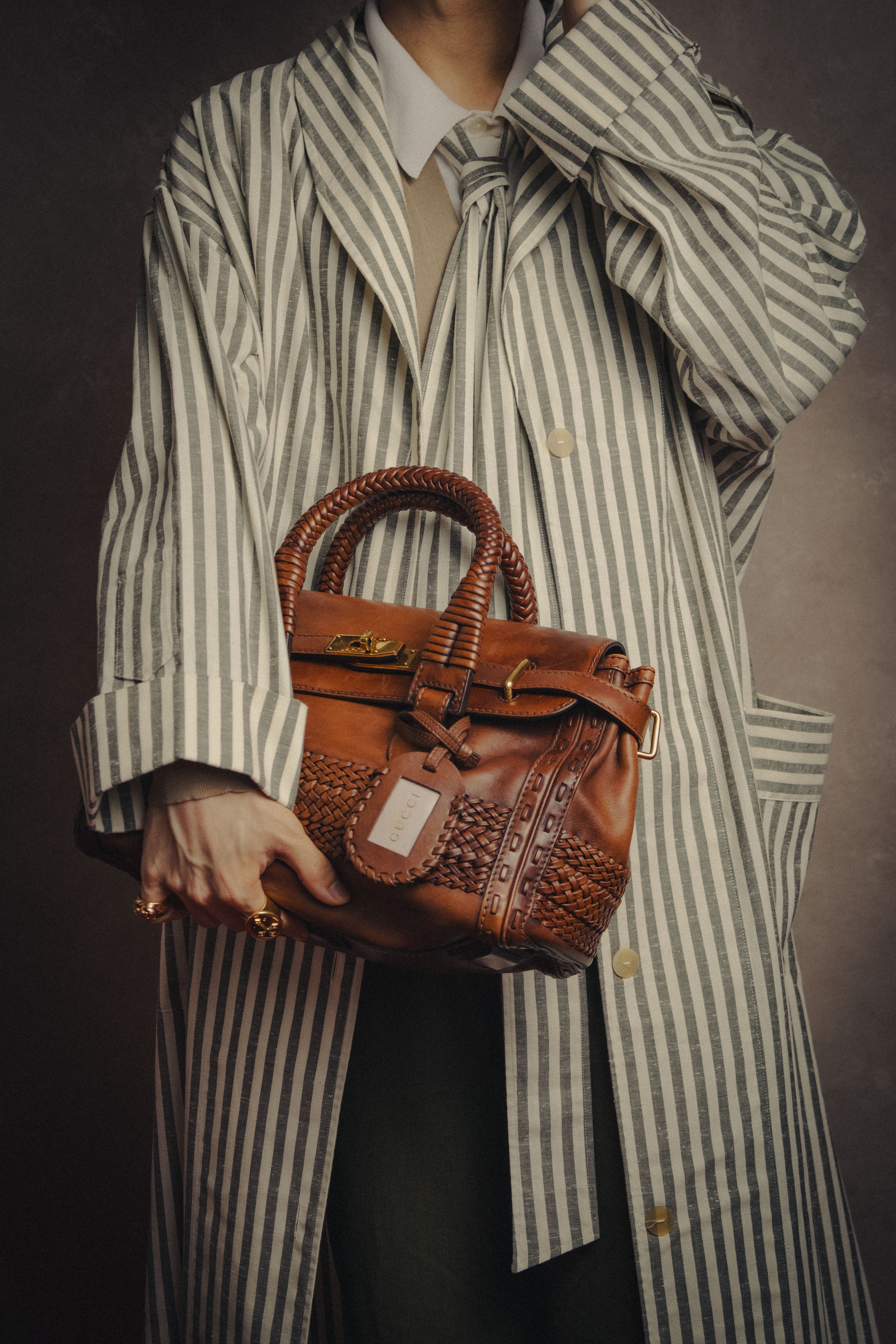 -SPECIAL- “GUCCI” 2016-2021 Archive inspired braided leather top handle bag