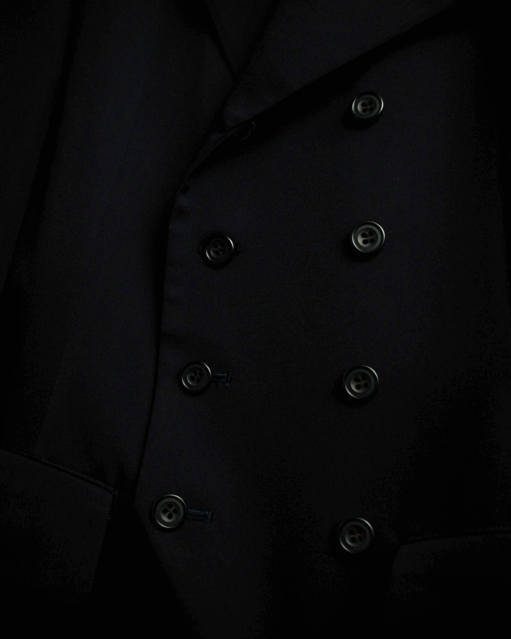 "Y's" 94AW sharp lapel cut design double-breasted jacket