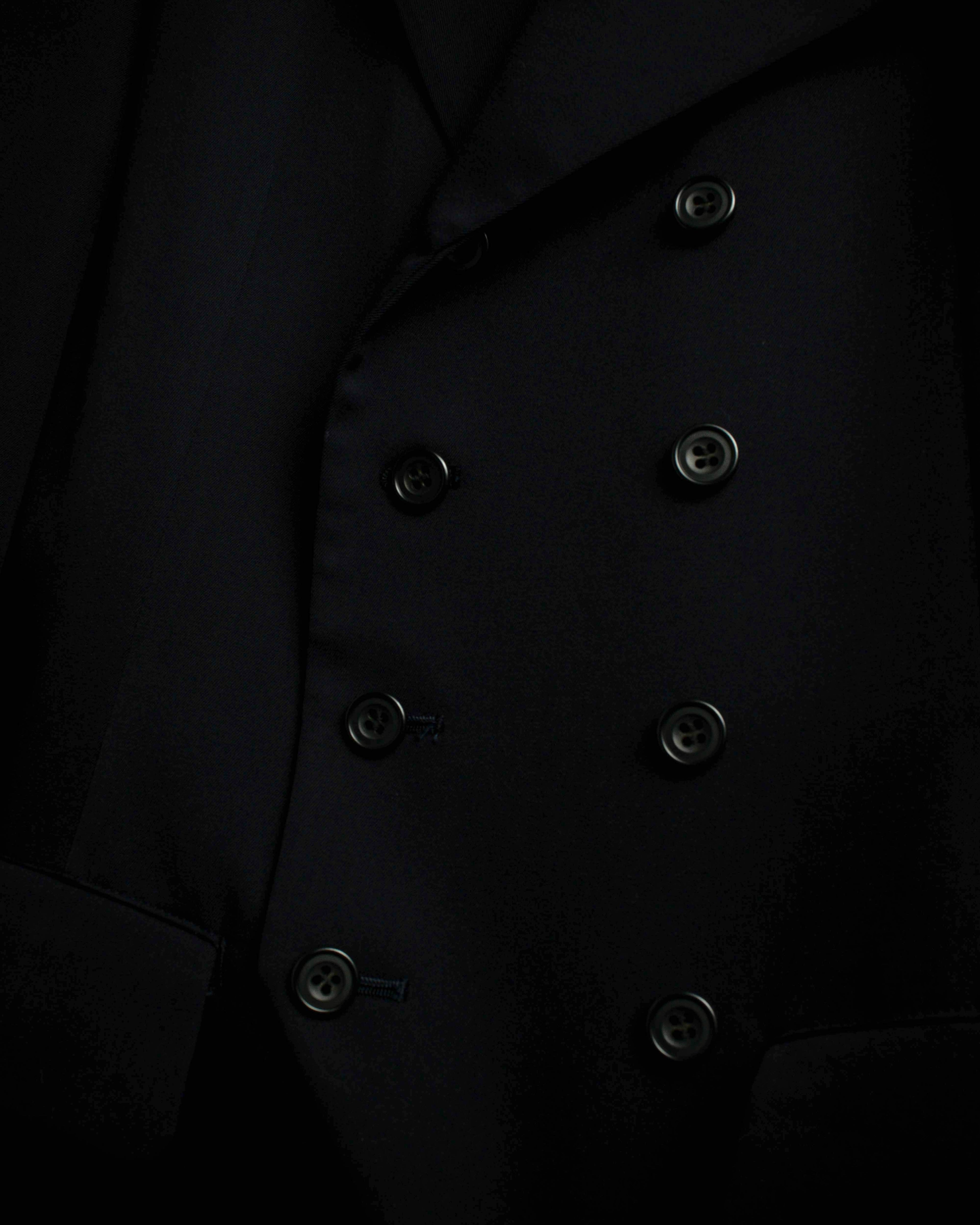 "Y's" 94AW sharp lapel cut design double-breasted jacket