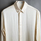 "Saint Laurent Paris" 100% silk rhinestone design shirt