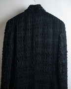 "GIORGIO ARMANI" Stand collar velour long coat