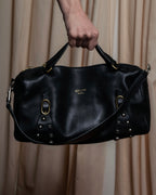 "CELINE" Various studs horizontal leather 2way bag
