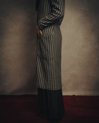 -SPECIAL- “GUCCI” 80’s-90’s Textured striped shawl collar long coat