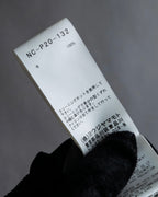 "YOHJI YAMAMOTO +NOIR" Asymmetrical slit sarouel slacks