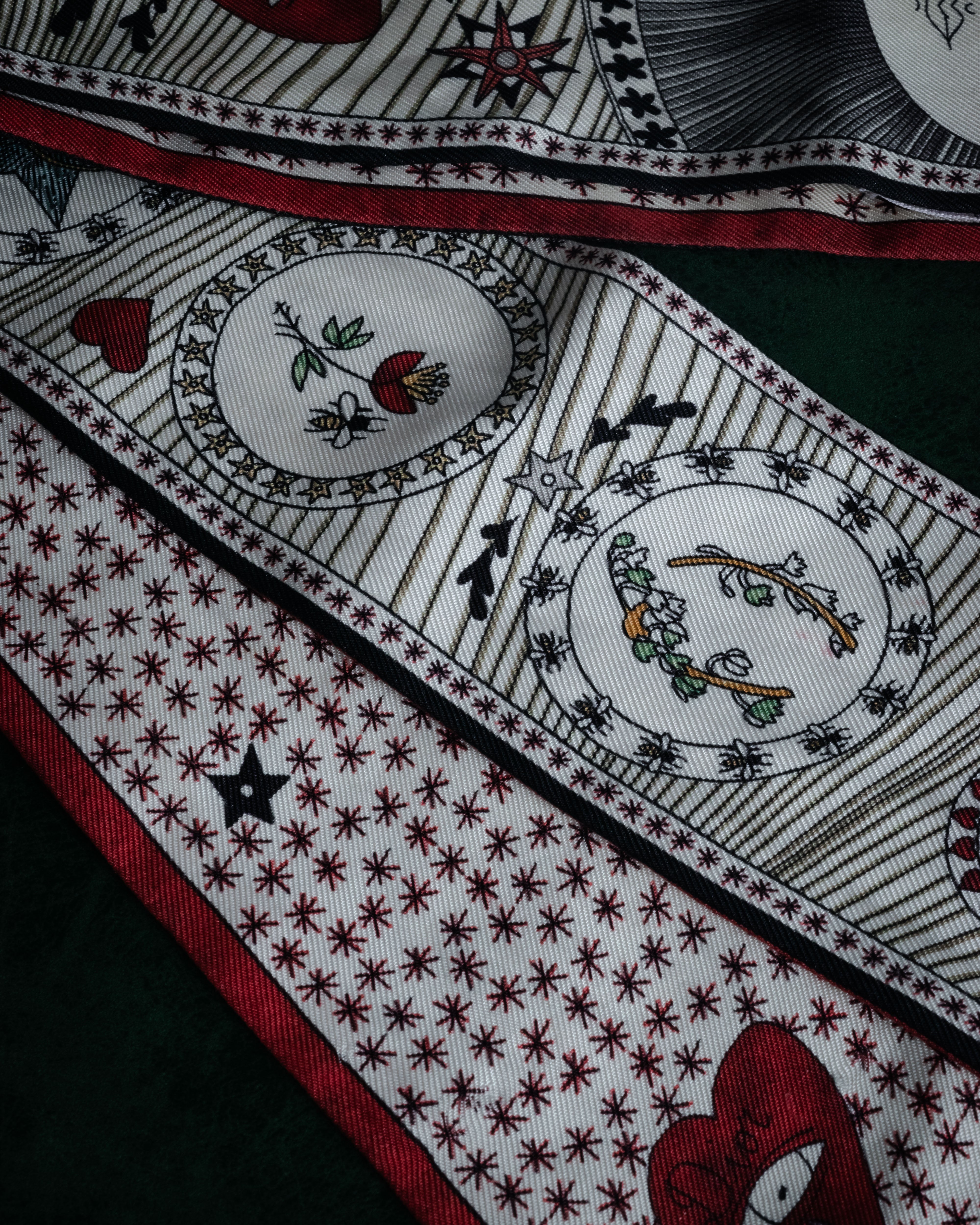 Christian Dior” 2018-2022 Tarot motif silk mitzah scarf – MOOD