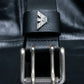 “EMPORIO ARMANI” Logo designed double buckle belt