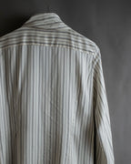 "MAISON MARGIELA" 16SS bowtie design striped long shirt