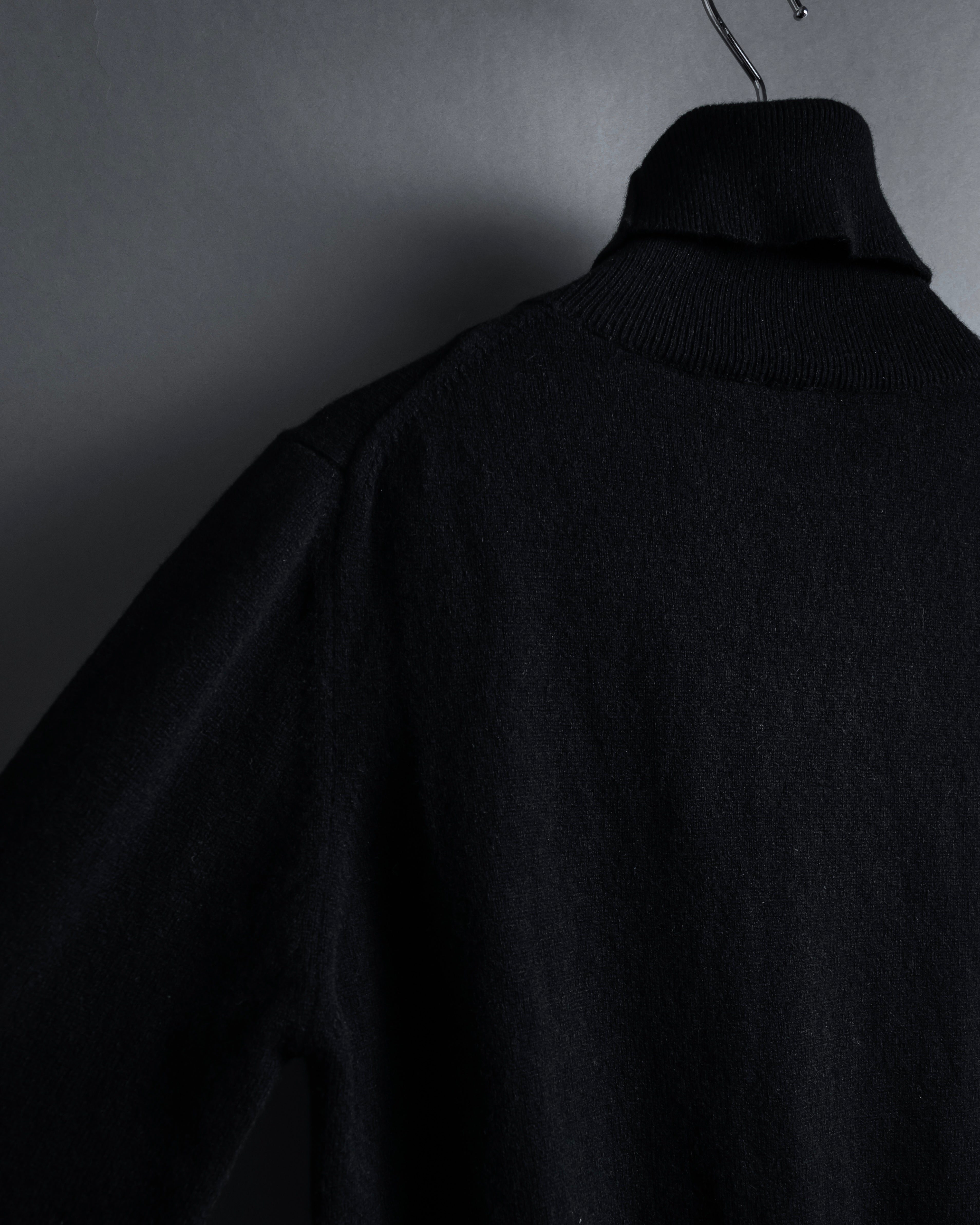 "PRADA" High-gauge folded turtleneck knit