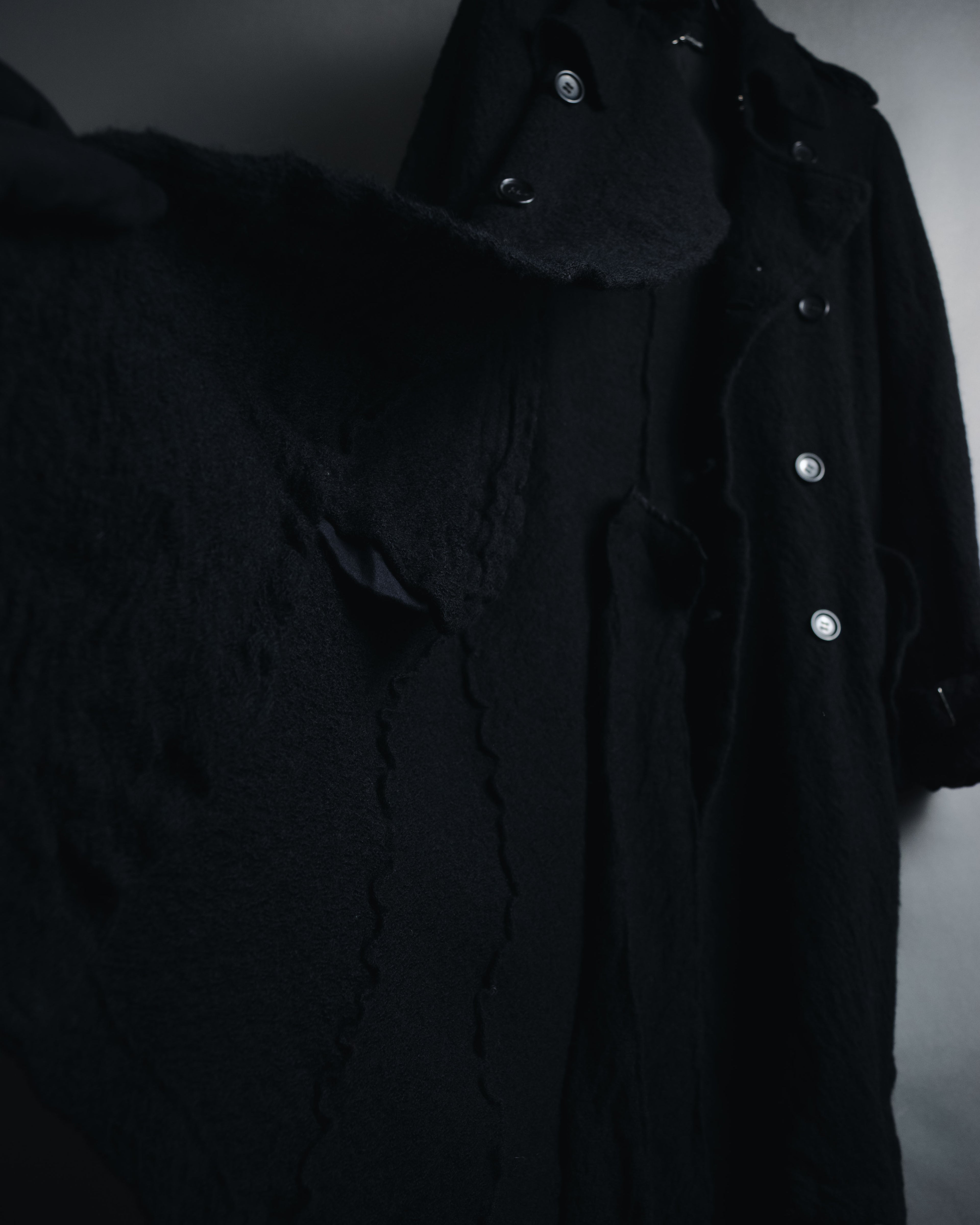 "tricot COMME des GARÇONS" 2007AW shrunk wool trench coat