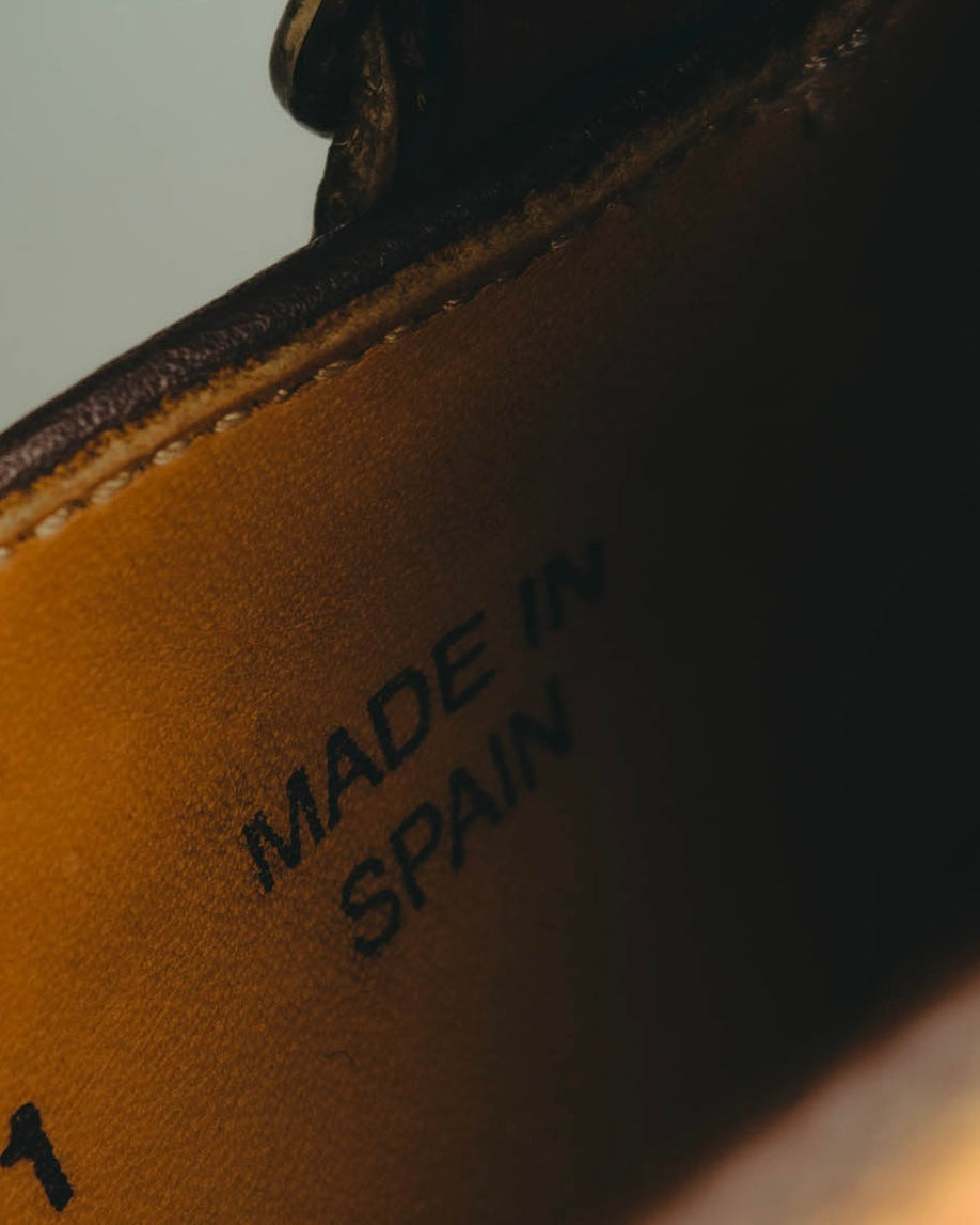 “Berwick 1707” 2010’s Patina aniline leather double monk shoes