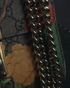 -SPECIAL- "GUCCI" Michele-era floral padlock design chain shoulder bag