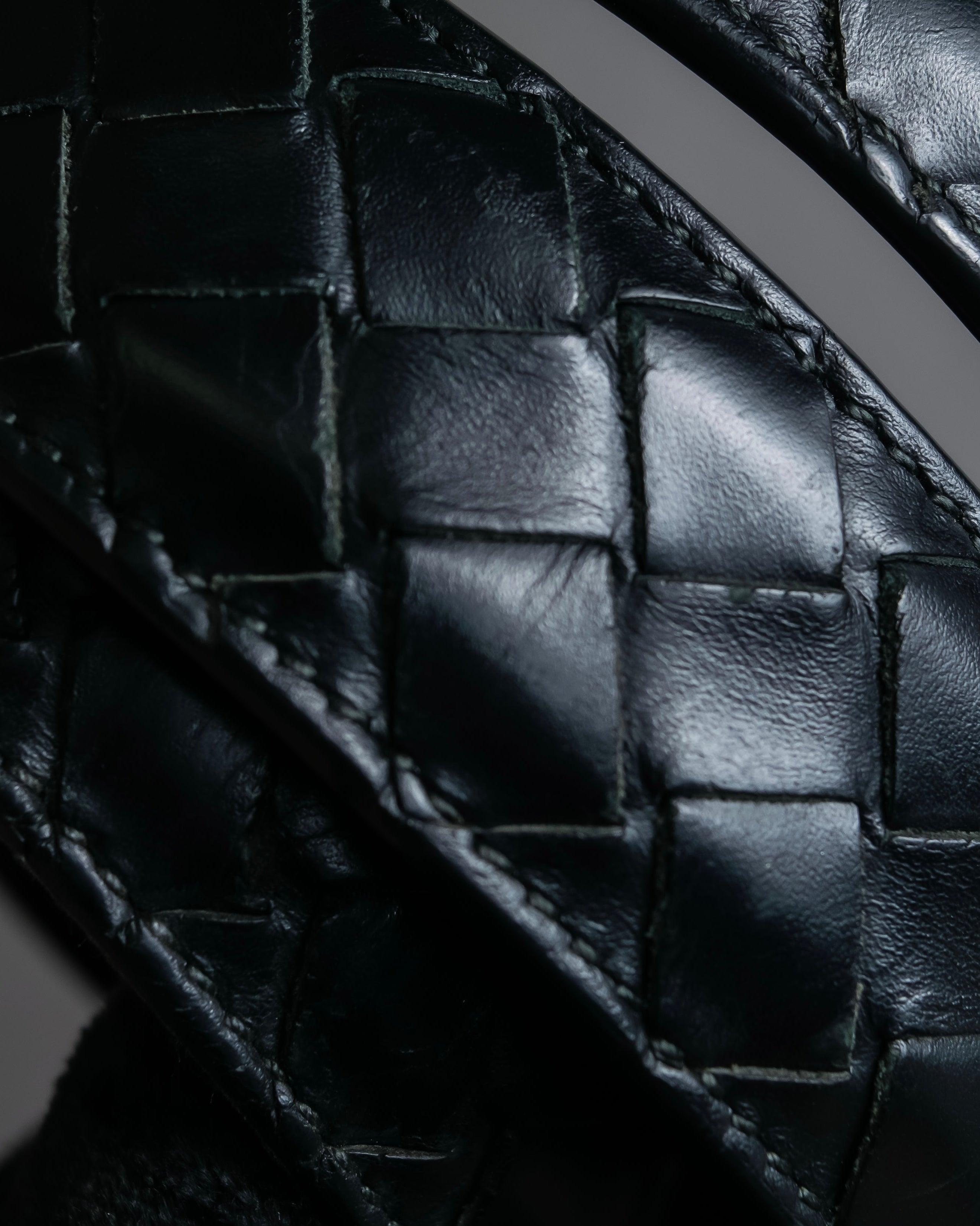 "BOTTEGA VENETA" Intrecciato leather belt