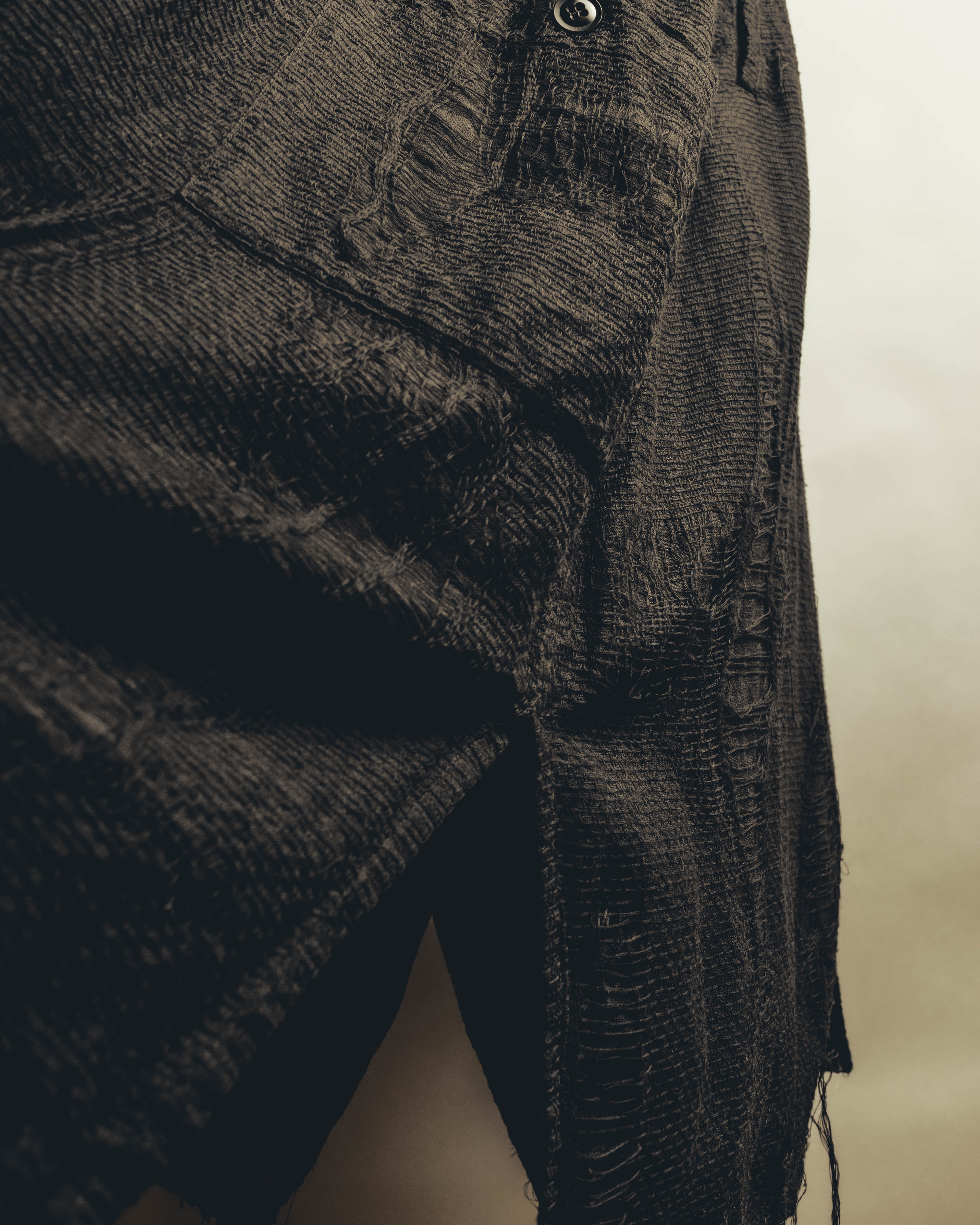 -SPECIAL- "Y's" 21SS Textured sleeveless long vest