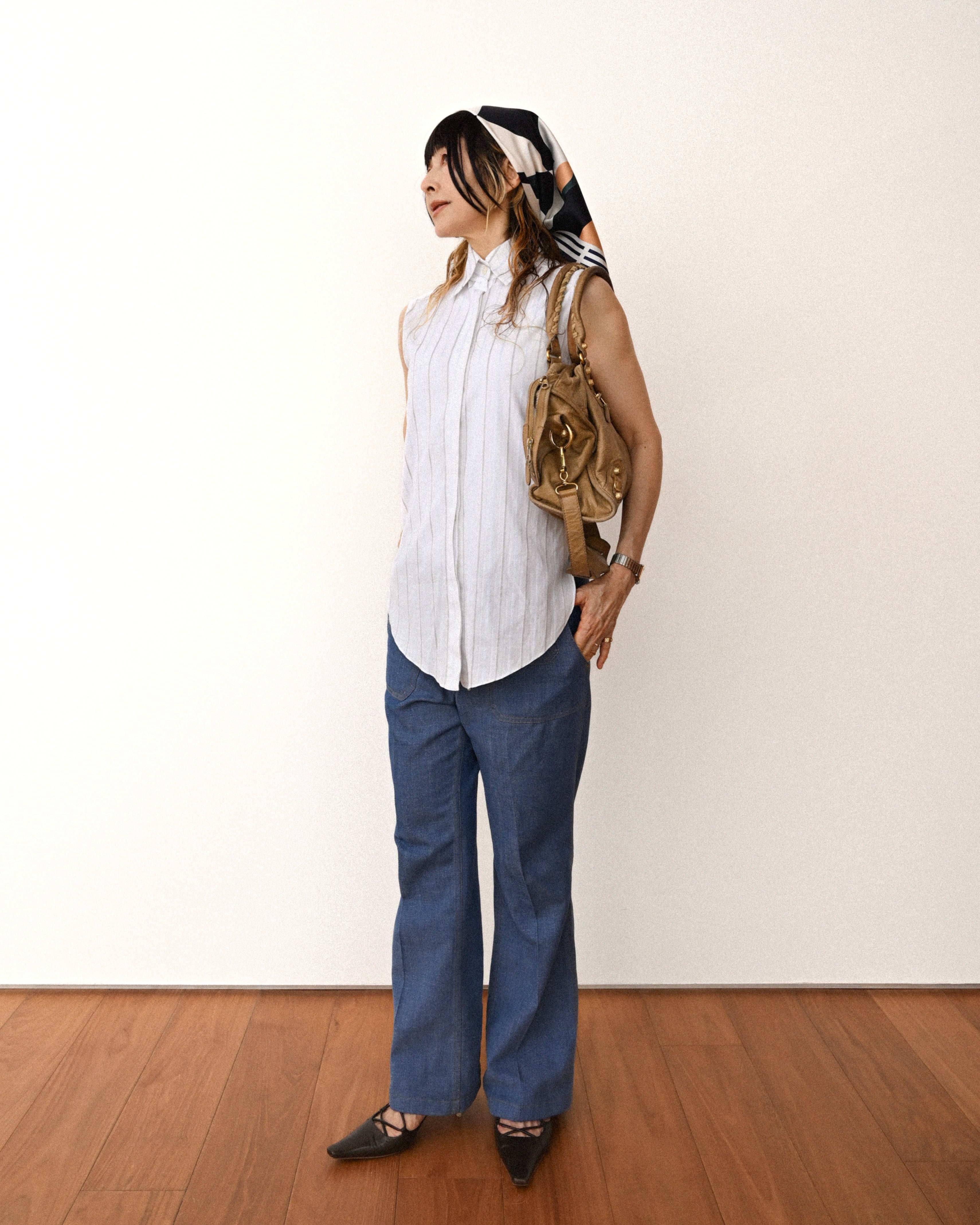 Lee/ Multi Pocket Designed Flare Silhouette Denim Blue