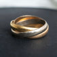 "Cartier" Gold trinity ring