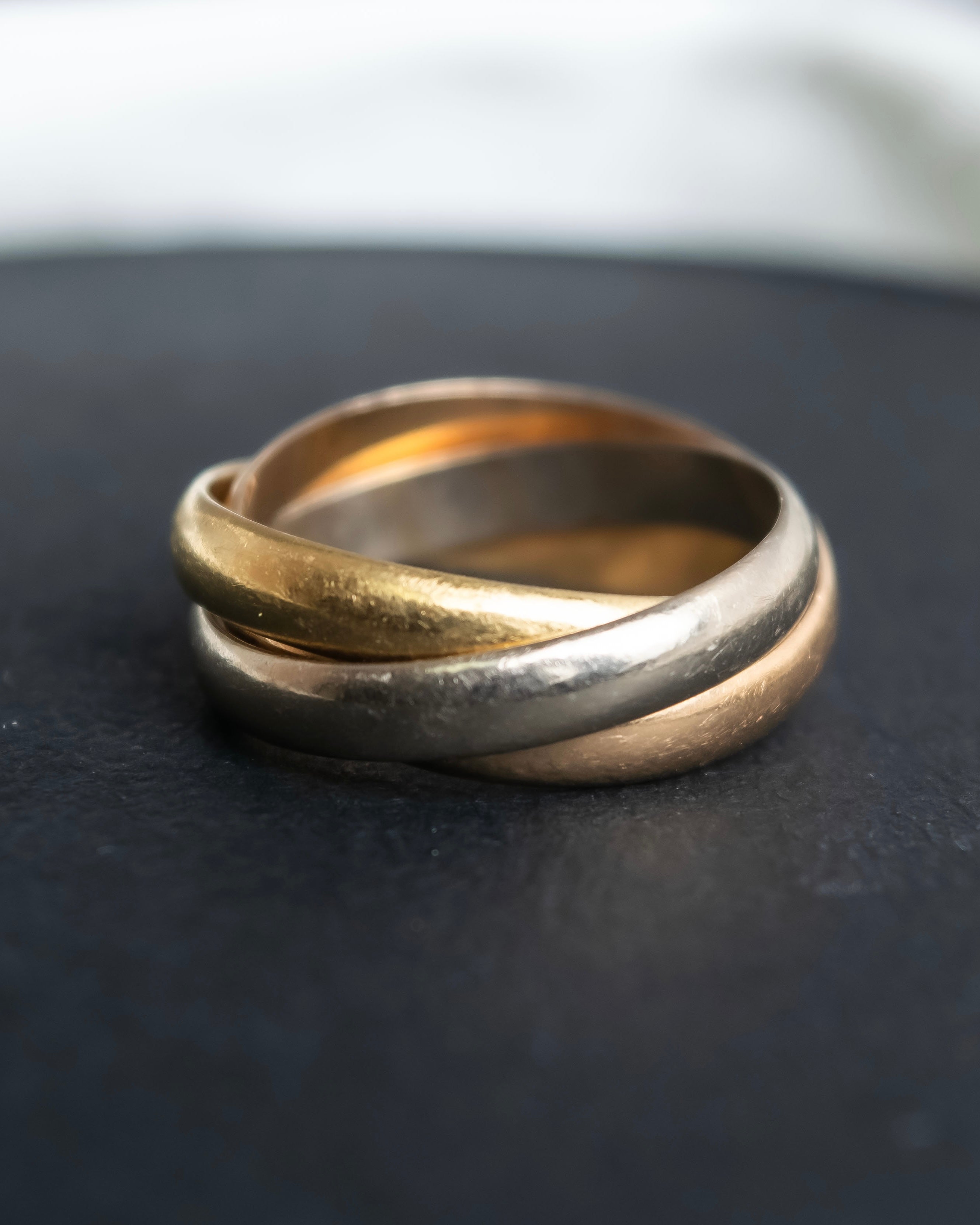 "Cartier" Gold Trinity Ring