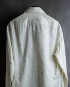 "GUCCI" Iconic embroidered pattern cotton shirt