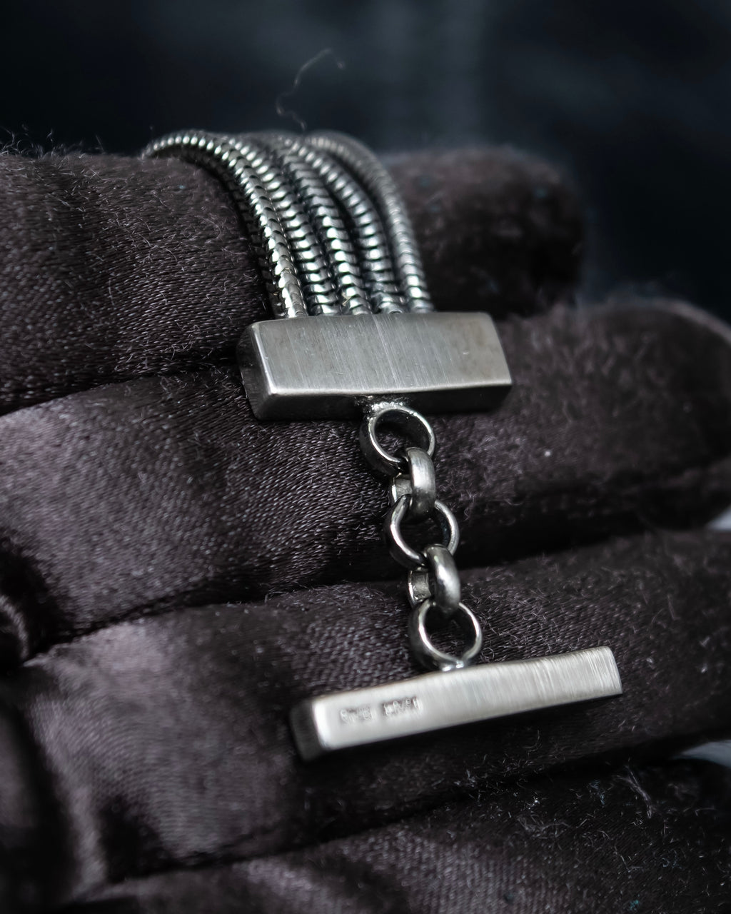 "Ferragamo" Gancini motif five row bracelet