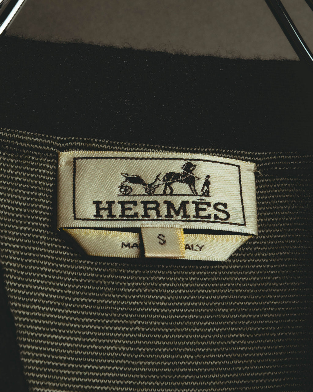 –SPECIAL– "Hermès" 90's-00's Plaid cashmere cardigan