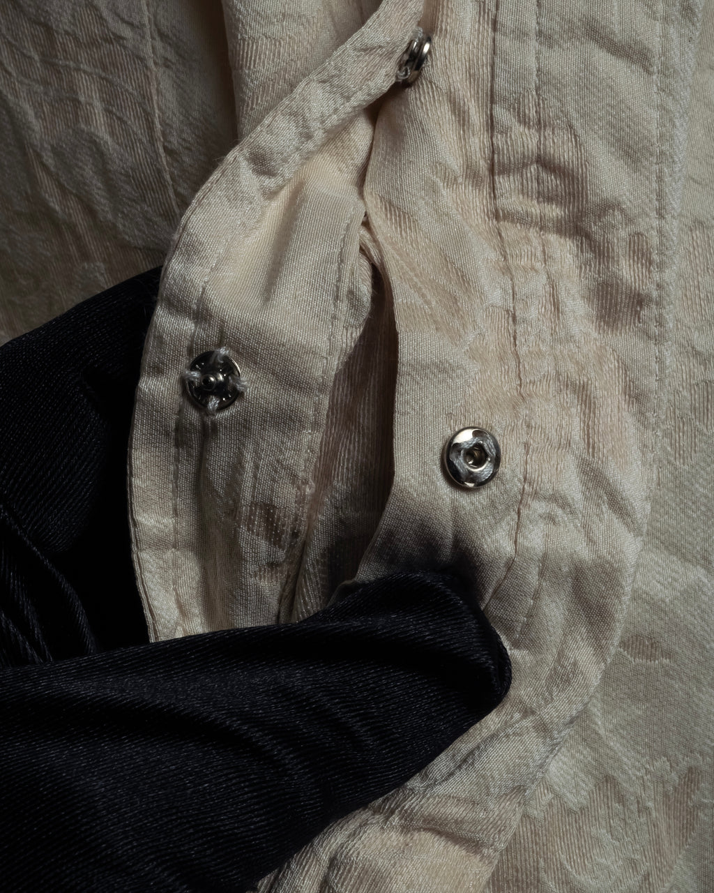 "DRIES VAN NOTTEN" Botanical print wrinkled tiered ruffle design vest