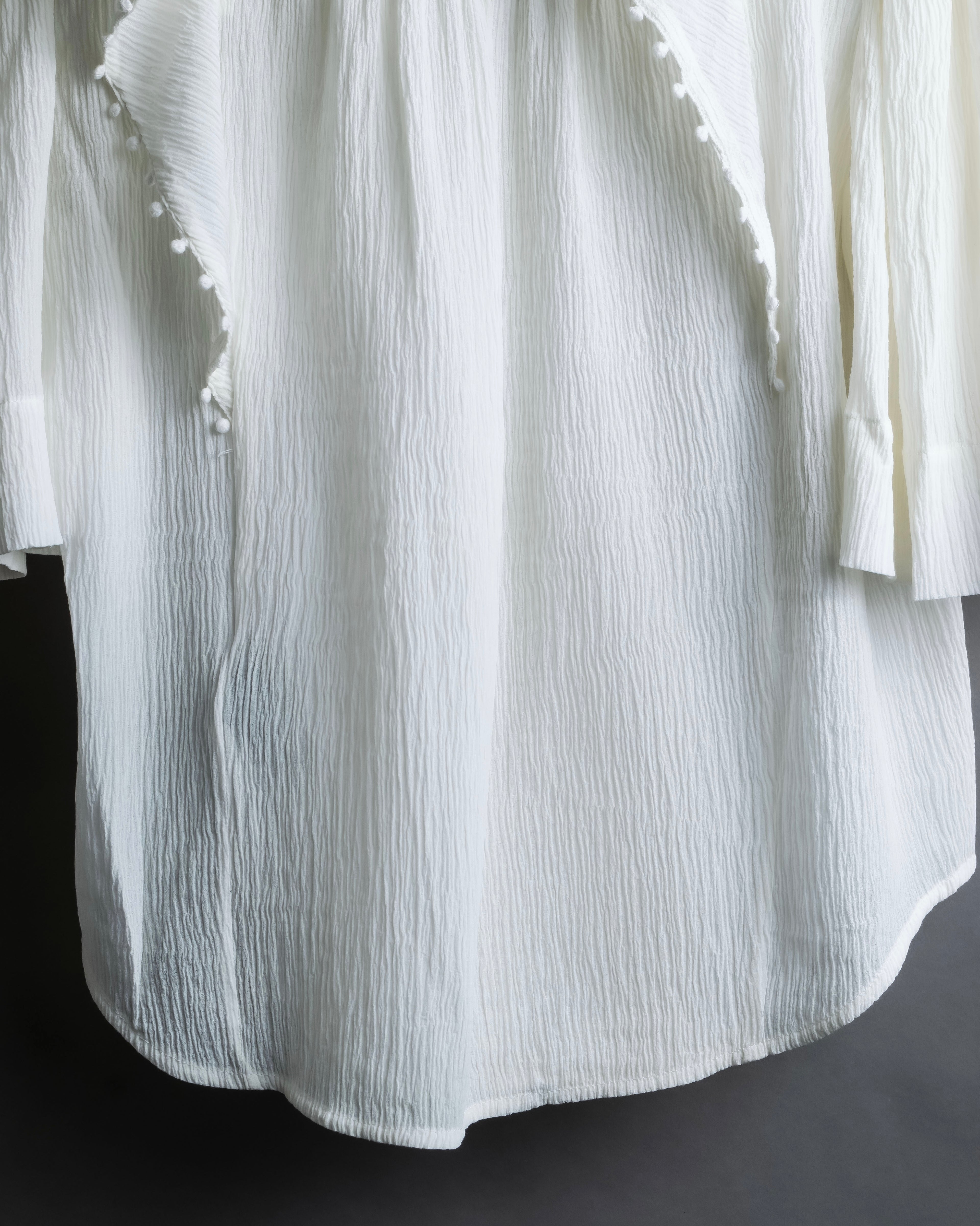 "ISABEL MARANT" Lace knit frill docking sheer blouse