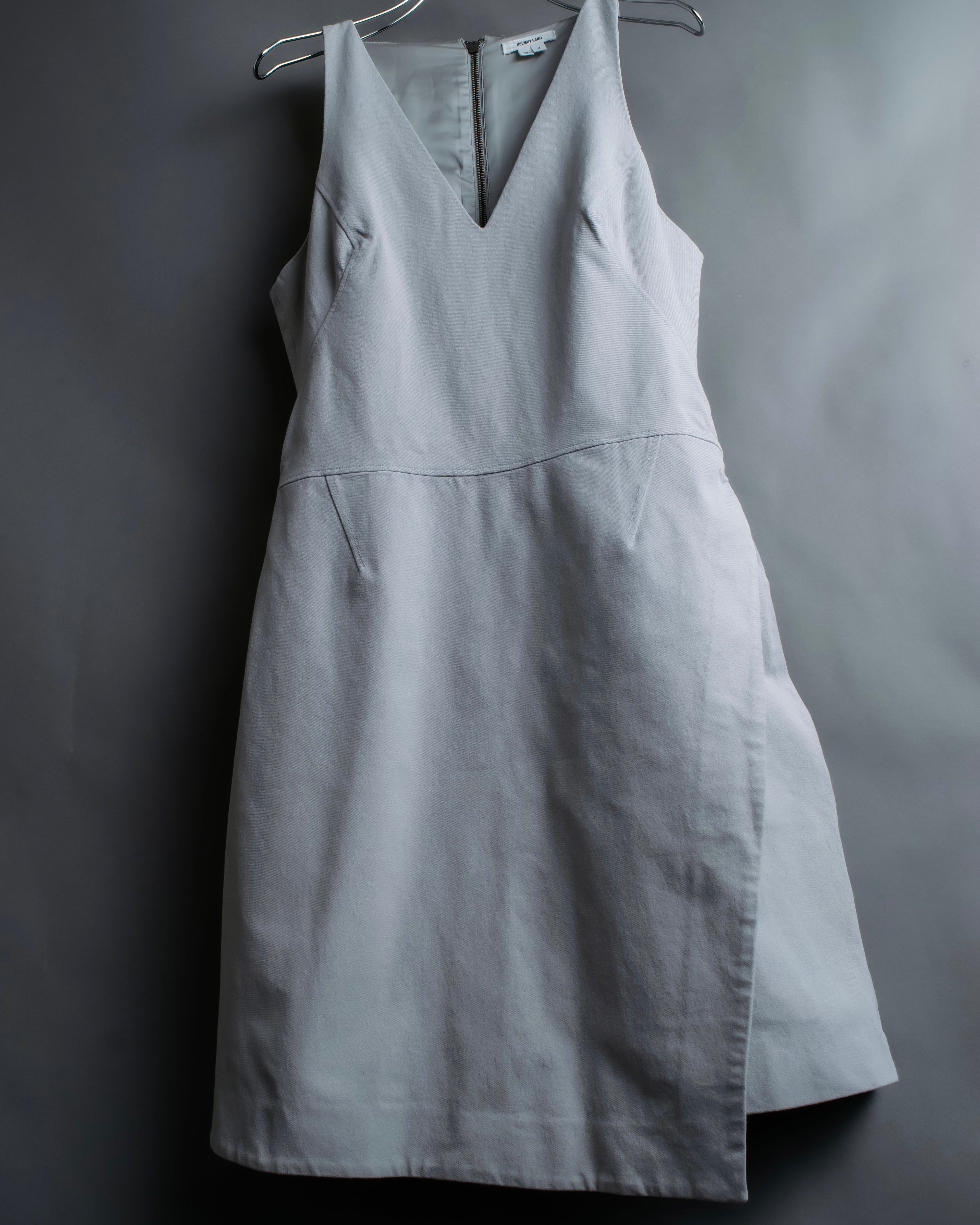 “Helmut Lang” Asymmetry designed v neck one piece