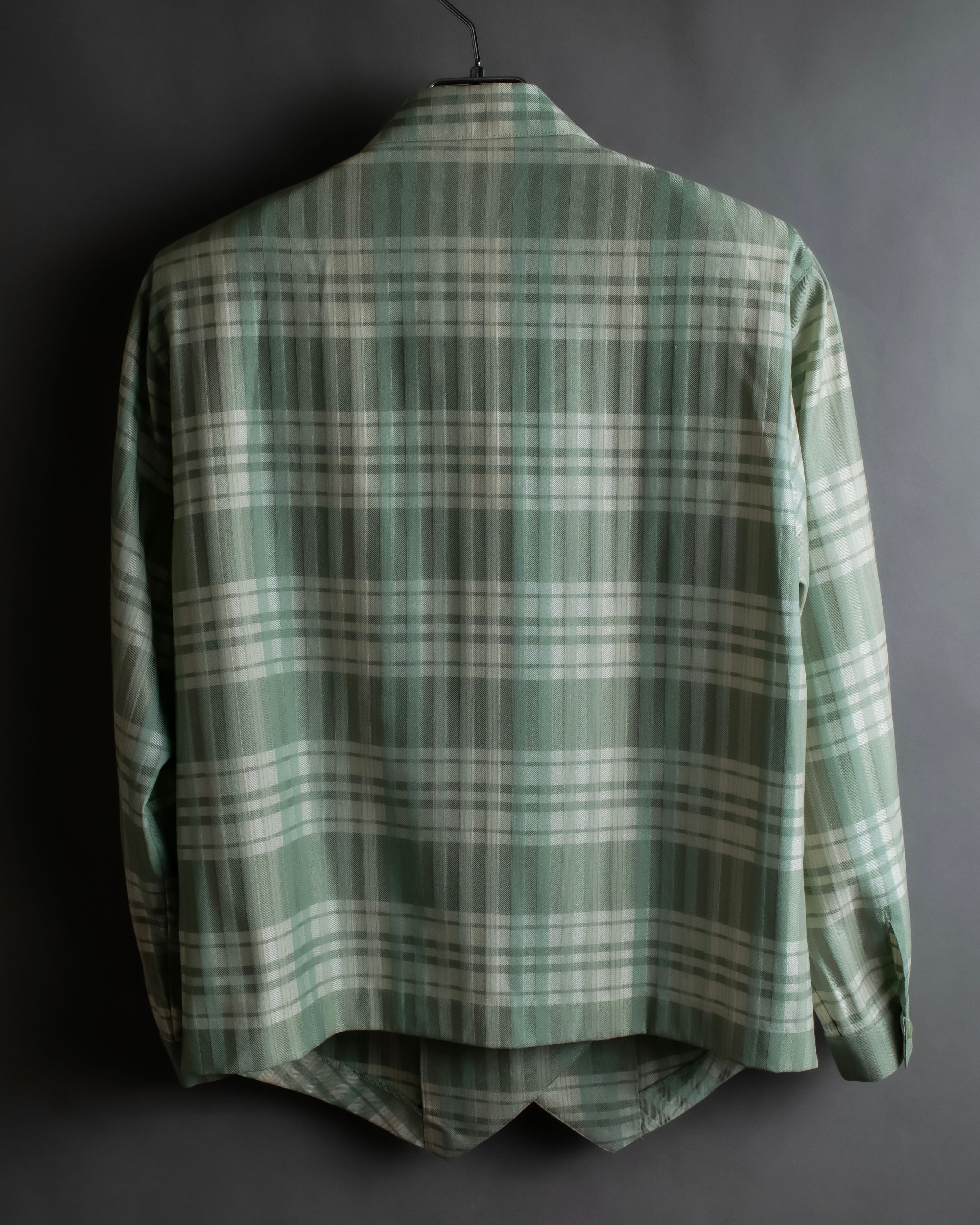 "BURBERRYS" Mint green check pattern skirt type set up